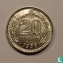 Argentina 20 centavos 1958 (misstrike) - Image 1