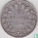 Frankrijk 5 francs 1846 (A) - Afbeelding 1