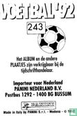 Voetbal 92 - Gerald Vanenburg - Image 2