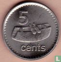 Fiji 5 cents 2010 - Image 2