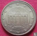 Germany 50 cent 2002 (F - misstrike) - Image 1