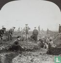British Royal Engineers constructing second line trenches in Flanders. - Image 2