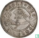 Denemarken 1 krone 1659 "Failed attack from Sweden on Kopenhagen" (DOMINUS PROVIDEBIT)  - Afbeelding 2