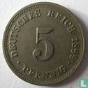 German Empire 5 pfennig 1899 (D) - Image 1