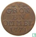 Groningen en Ommelanden 1 duit 1771 (koper) - Afbeelding 1