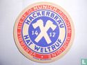 Veritable biere de Munich "Hat Weltruf" / Einfahrt zur Hackerbrauerei um 1880 - Image 1