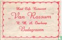 Hotel Café Restaurant "Van Rossum" - Image 1