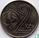Czechoslovakia 2 koruny 1991 (Llantrisant) - Image 2