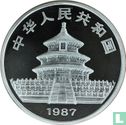 China 10 yuan 1987 (PROOF - zilver) "Panda" - Afbeelding 1