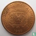 Dominicaanse Republiek 1 centavo 1969 "FAO" - Afbeelding 2