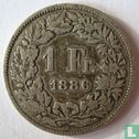 Switzerland 1 franc 1886 - Image 1