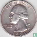 États-Unis ¼ dollar 1954 (sans lettre) - Image 1