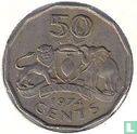 Swaziland 50 cents 1974 - Image 1