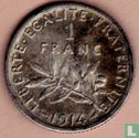 Frankreich 1 Franc 1914 (ohne C) - Bild 1