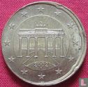 Allemagne 20 cent 2002 (F - fautée) - Image 1