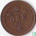 Suède 2 öre 1891 - Image 1