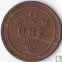 Zweden 2 öre 1900 (ovale nullen)