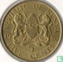 Kenia 5 cents 1980 - Afbeelding 1