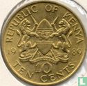 Kenia 10 cents 1989 - Afbeelding 1