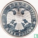 Russia 3 rubles 1993 (PROOF) "120th anniversary Birth of Feodor Chaliapin" - Image 1