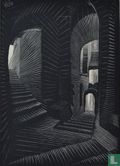 M.C. Escher.  Overdekt steegje in Atrani - Afbeelding 1