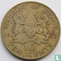 Kenya 10 cents 1973 - Image 1