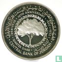 Jordan ¼ dinar 1974 (AH1394 - PROOF - silver) "10th anniversary Central Bank of Jordan" - Image 1