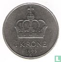 Norway 1 krone 1990 - Image 1
