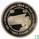 Jordanie 3 dinars 1981 (AH1401 - BE) "International Year of the Child" - Image 1