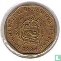 Pérou 10 céntimos 1994 - Image 1