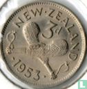 New Zealand 3 pence 1953 - Image 1