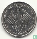Duitsland 2 mark 1982 (J - Konrad Adenauer) - Afbeelding 1