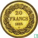 België 20 francs 1835 - Afbeelding 1