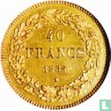 Belgique 40 francs 1834 (frappe médaille) - Image 1