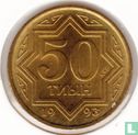 Kazakhstan 50 tyin 1993 (brass plated zinc) - Image 1