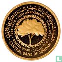 Jordanië ¼ dinar 1974 (AH1394 - PROOF - goud) "10th anniversary Central Bank of Jordan" - Afbeelding 1