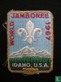 Participants badge 12th World Jamboree (white back)