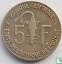 West-Afrikaanse Staten 5 francs 1989 - Afbeelding 2