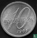 Brazil 10 cruzeiros 1965 - Image 1