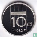 Netherlands 10 cents 1982 (PROOF) - Image 1