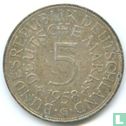 Germany 5 mark 1958 (G) - Image 1