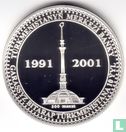 Turkmenistan 500 manat 2001 (PROOF) "10th Anniversary of the indepence of Turkmenistan" - Afbeelding 1