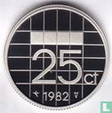 Netherlands 25 cents 1982 (PROOF) - Image 1