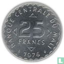 Mali 25 francs 1976 - Afbeelding 1