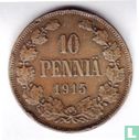 Finlande 10 penniä 1915 - Image 1