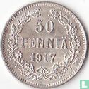 Finland 50 penniä 1917 (type 1) - Afbeelding 1