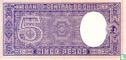 Chili 5 Pesos = ½ Condor ND (1958-1959) - Image 2