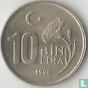 Turkey 10 bin lira 1998 - Image 1