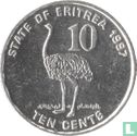 Érythrée 10 cents 1997 - Image 1