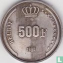 België 500 francs 1990 (NLD) "60th Birthday of King Baudouin" - Afbeelding 1